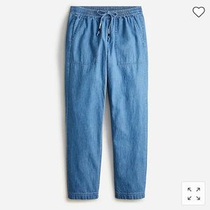 NWT J CREW Petite New Seaside Pant in Chambray